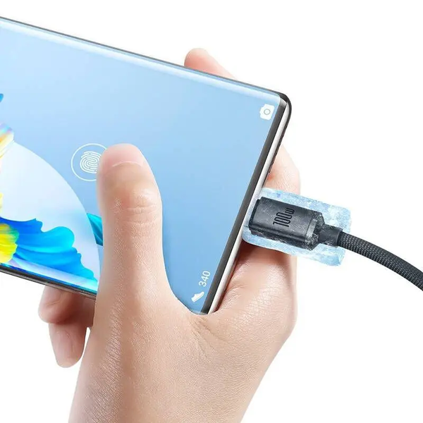 Кабель телефона смартфона планшета Baseus USB to Type-C 100W швидка зарядка 1.2 м CAJY000401 2261242084 фото