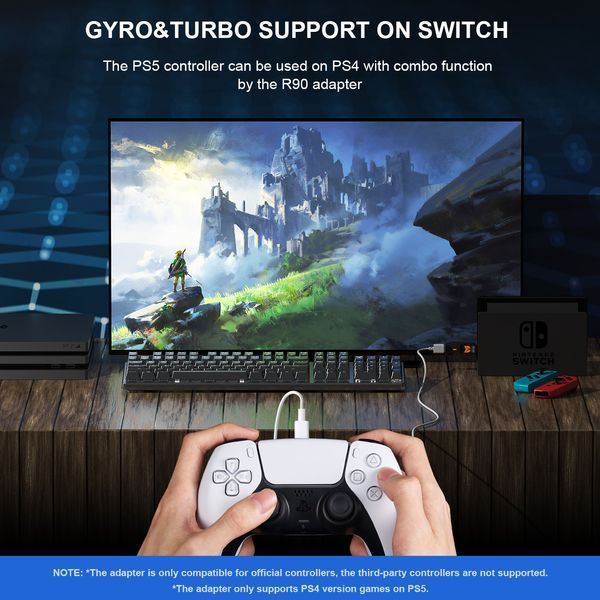 Дротовий донгл для геймпада джойстика BIGBIG WON R90 для консолей PS5 PS4 Switch PC 2429447278 фото