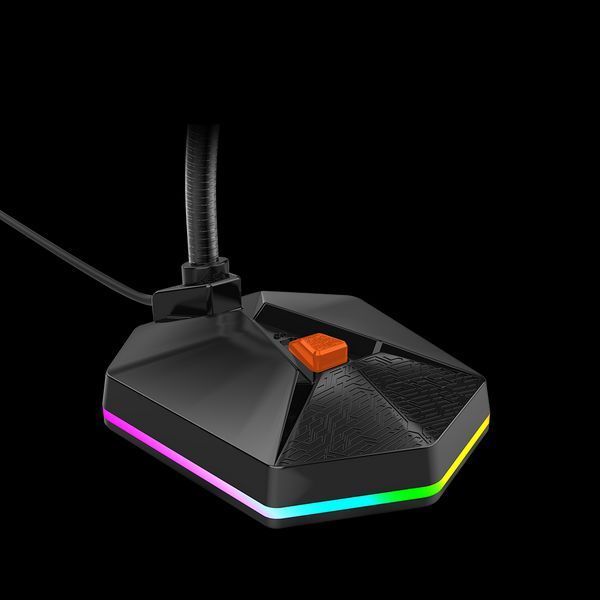 Игровой микрофон MeeTion MT-MC13 RGB USB проводной с RGB подсветкой для пк ноутбука компьютера чата 1760034399 фото