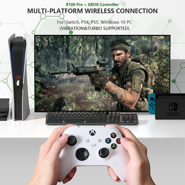 Беспроводной донгл для геймпада джойстика BIGBIG WON R100 PRO для консолей PS5 PS4 Switch PC 2429458570 фото