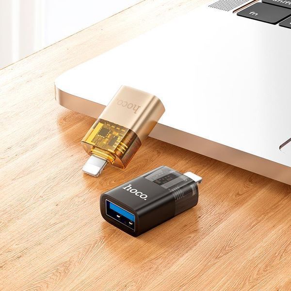 Перехідник OTG Hoco UA36 Lightning/USB Type-A 2561582830 фото