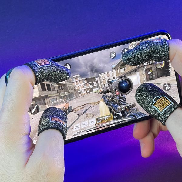 Игровые напальчники с нейлоном WINNER (1 пара 2 шт) для игр на телефоне смартфоне планшете pubg пабг + бокс 2456288795 фото
