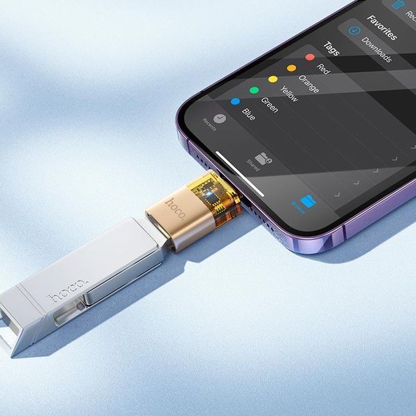 Перехідник OTG Hoco UA36 Lightning/USB Type-A 2561582830 фото