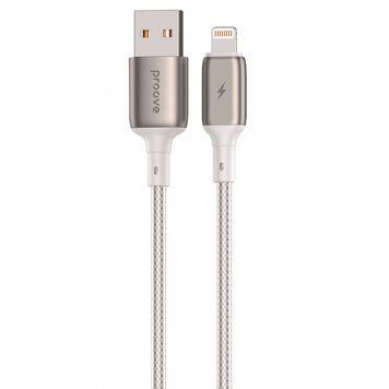Кабель Proove Dense Metal USB-A/Lightning 2.4A (2м) (White) 83-81-10 фото