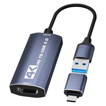 Карта відеозахоплення UHC07 (HDMI&ndash;USB-A/USB-C 3.0) Full HD 60 кадрів/с для стримінгу та геймінгу 27866 фото