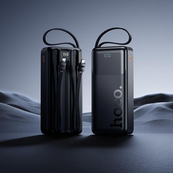 Повербанк HOCO Founder J156A 22.5W 20000mAh со встроенными кабелями 24440 фото