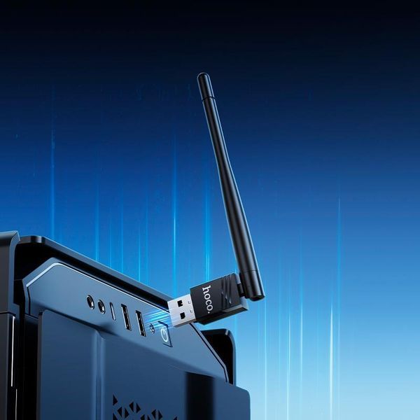 USB Wi-Fi адаптер HOCO HI37 для ПК (до 150Мбіт/с) 19440 фото