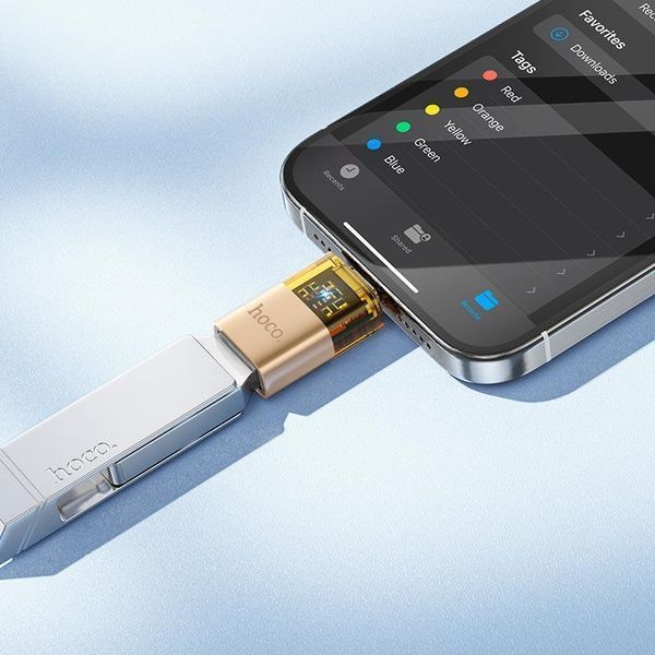 Перехідник OTG Hoco UA36B Type-C/USB-A 2563976070 фото