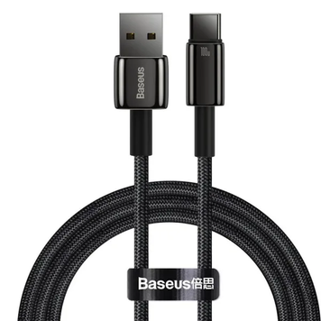 Кабель Baseus Tungsten Gold USB-A/Type-C 100W (2м) 44922 фото