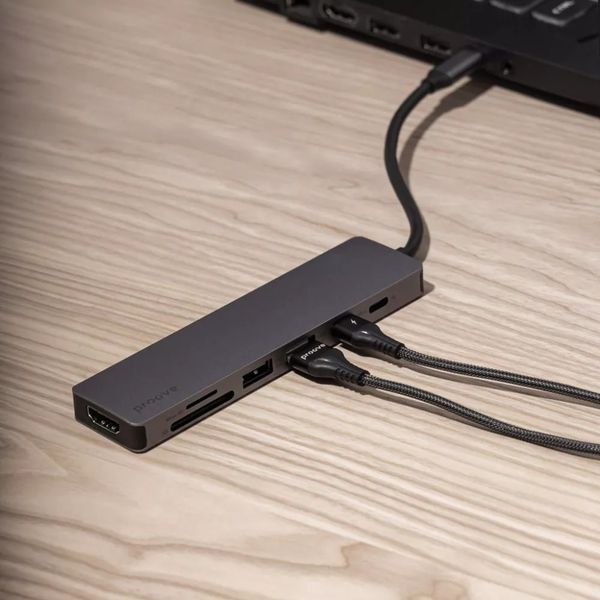 Type-C хаб Proove Iron Link 5-in-1 (3хUSB + Type C + HDMI) 54690 фото