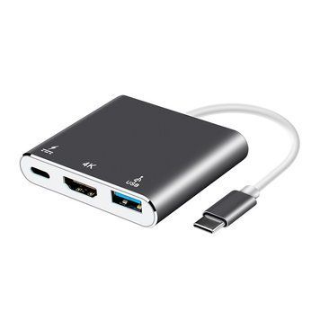 Перехідник Gamwing KZ56 (Type-C to USB + HDMI + Type-C) 2145349444 фото