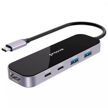 Type-C хаб Proove Shadow (2хUSB + Type-C + PD100W + HDMI) 60079 фото