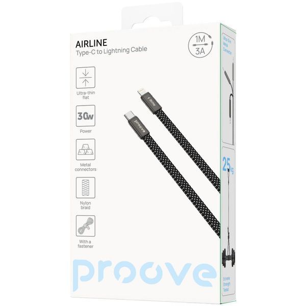 Кабель Proove AirLine Type-C/Lightning 30W (1м) (White) 67116 фото