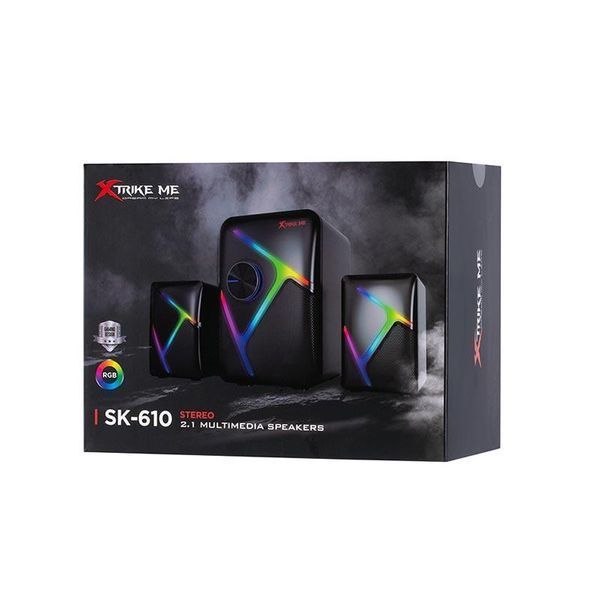 Акустическая система колонки XTRIKE ME Gaming Speaker SK-610 |5W+2x3W, RGB| 2503536514 фото