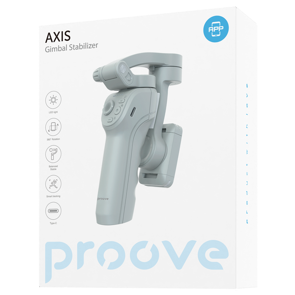 Стабилизатор с LED подсветкой Proove Axis Gimbal Stabilizer 57439 фото