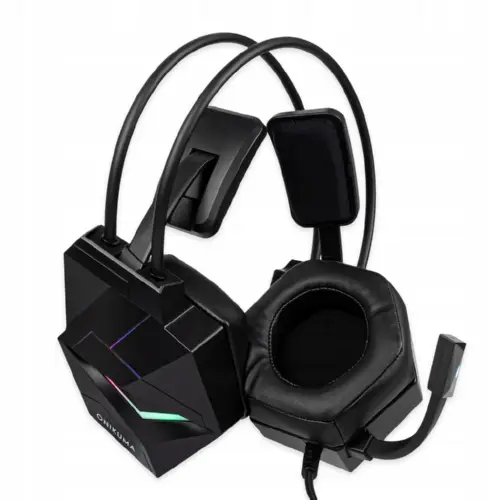 ONIKUMA X20 USB 7.1 игровые наушники проводные с подсветкой микрофоном гарнитура для пк компьютера ноутбука 1849245649 фото