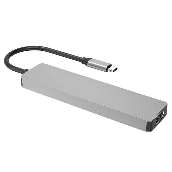 Type-C хаб Proove Iron Link 7-в-1 (2хType-C + 2хUSB3.0 + HDMI + SD/TF) 57730 фото