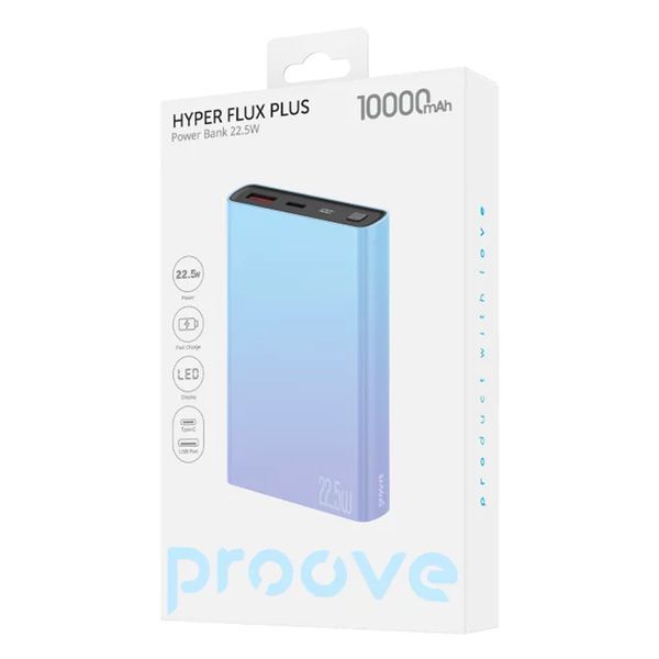 Повербанк Proove Hyper Flux Plus 22.5W 10000mAh (Blue/Purple) 62815 фото