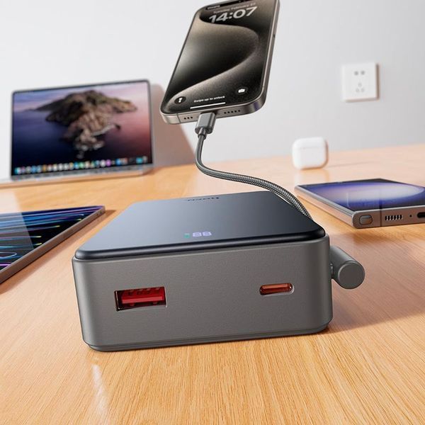 Повербанк HOCO Starlight J170A 22.5W 20000mAh с кабелем 24449 фото