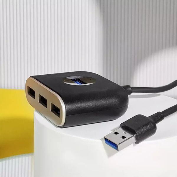 USB хаб Baseus Square Round (USB + 3хUSB) (1м) 27360 фото