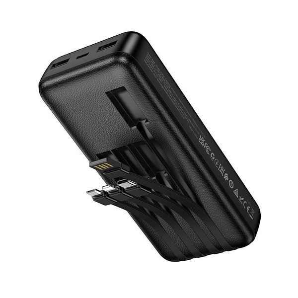 Повербанк HOCO Wonderful J163A 22.5W 20000mAh со встроенными кабелями 24447 фото