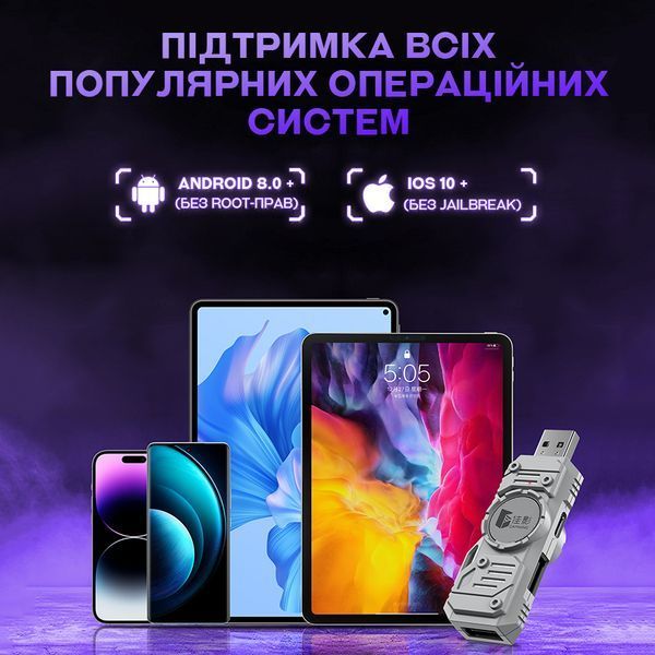 Конвертер M9 для подключения клавиатуры и мыши к телефону, планшета (IOS ANDROID) 2550932724 фото