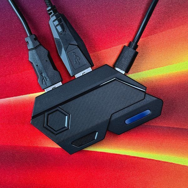Набор Gamwing 5 в 1: Mix SE+ игровой адаптер конвертер переходник для подключения клавиатуры и мыши+ кейпад K13+ мышь G4+ коврик 25055 фото