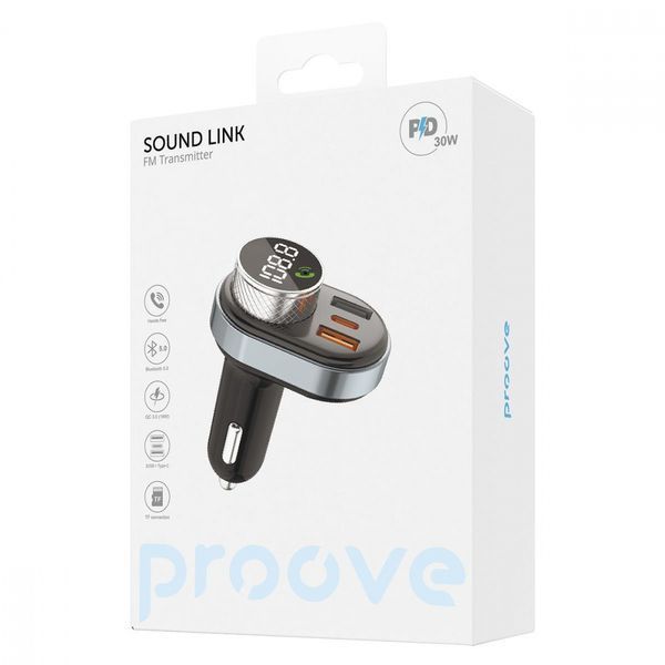 АЗУ PROOVE FM Launcher Sound Link 30W Автомобильное зарядное устройство 50881 фото