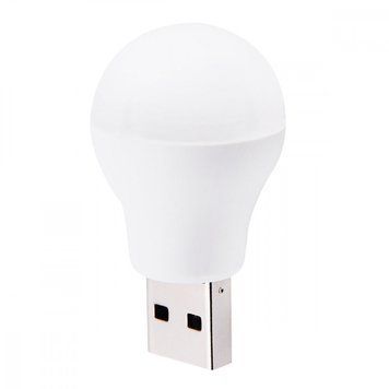 USB LED-лампа 1W для повербанка ноутбука ПК (White light) 38-52-77 фото