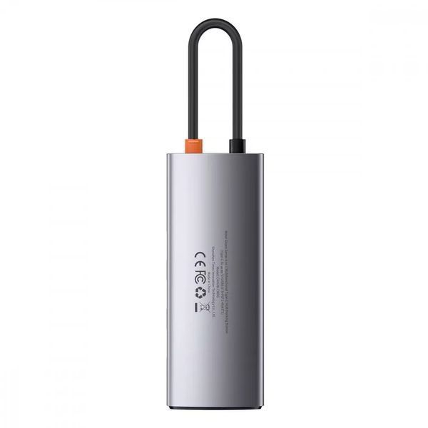Type-C хаб Baseus Metal Gleam 6-in-1 (3хUSB + Type-C+ HDMI+ RJ45) 31938 фото