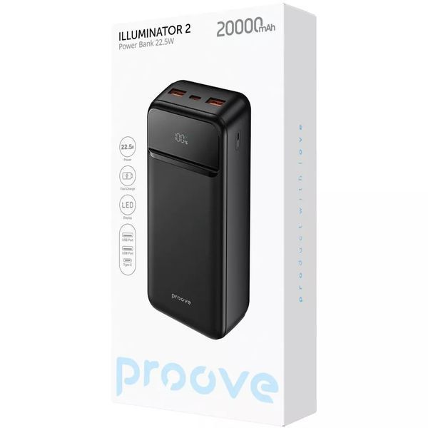 Повербанк Proove Illuminator 2 22.5W 20000mAh 63017 фото