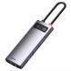 Type-C хаб Baseus Metal Gleam 6-in-1 (3хUSB + Type-C+ HDMI+ RJ45) 31938 фото 3