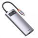 Type-C хаб Baseus Metal Gleam 6-in-1 (3хUSB + Type-C+ HDMI+ RJ45) 31938 фото 2