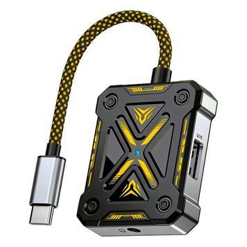 Ігровий USB-C хаб 4-в-1 Sarafox XS4 (XT4)(3,5 мм Mini-Jack + USB-A + 2хUSB-C) PD 60Вт 27868 фото
