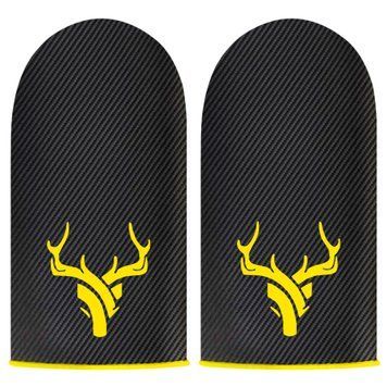 Игровые напальчники с карбоном DEER (1 пара 2 шт) для игр на телефоне смартфоне планшете pubg пабг пубг 2452459593 фото