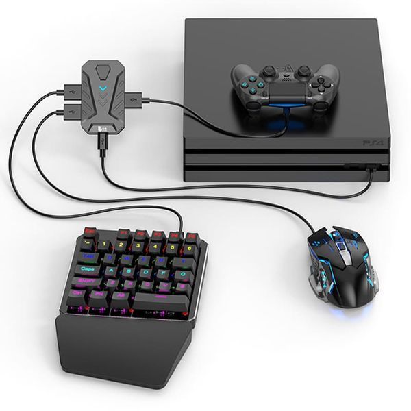 Набір з конвертером для смартфона та планшета Gamwing Combo Pack Master Pro 2: Конвертер Aimzenix Mix Master Pro + Клавіатура G7 + мишка GM86 2135582828 фото