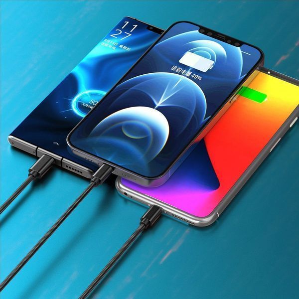 Кабель Proove Triple Connection 3-in-1 USB to Type-C/Micro USB/Lightning (1,2м) 49192 фото