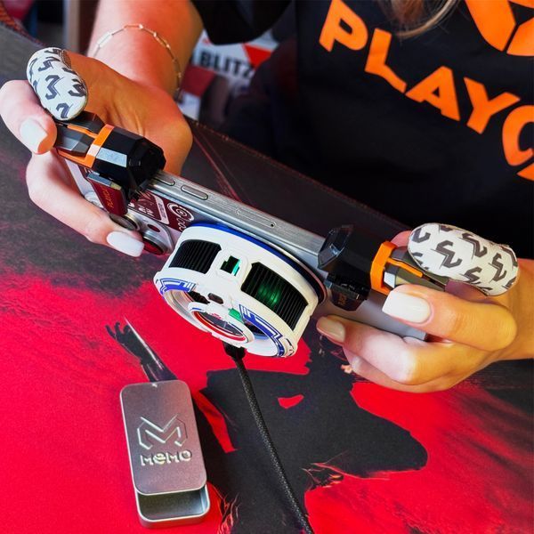 Комплект ігровий Sarafox FRONTLINE (7в1): кулер MEMO CX16 + тригери PLAYCAT SX11 + напальчники FS02 + бокс + пластина VC01 11-34-05 фото